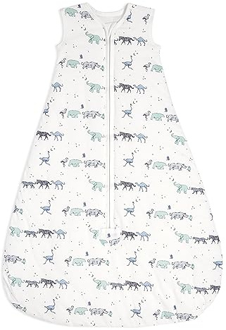 aden + anais Babyschlafsack, 100% Baumwolle, tragbare Einschlagdecke für Mädchen & Jungen, atmungsaktiv & perfekt für den Winter, TOG Bewertung 2.5, Rising Star 6-18 Monate
