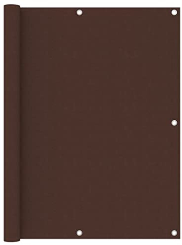 KTHLBRH Balkon-Sichtschutz Braun 120x300 cm Oxford-Gewebe, Sichtschutz Zaun, Balkonmarkisen, Balkonsichtschutz - Privatsphäre und stilvolle Dekoration für Ihren Balkon