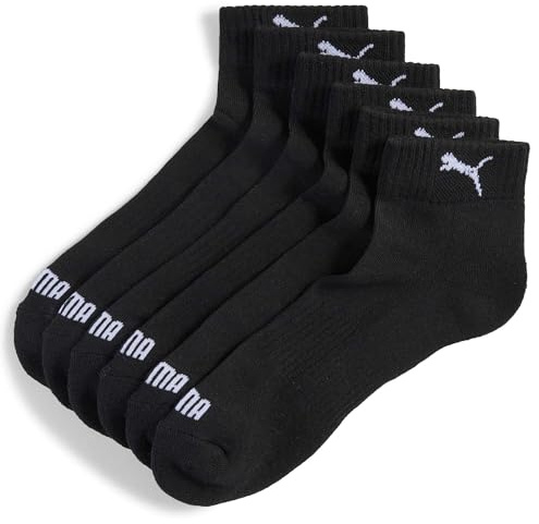 PUMA Unisex vadderad kvarts 3-pack, svart, 43/46 EU