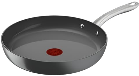 T-fal Renew On - Sartén 30 cm, revestimiento antiadherente cerámico, inducción, indicador de cocción termo-Signal, Eco-diseño, cocción saludable, fabricado en Francia C4240743