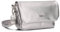 Zwei Damen Handtasche Mademoiselle.M M40 kleine Umhängetasche 1 Liter breite Crossbody-Bag mit Magnetklappe & Reißverschluss klassisch-elegant (silver)