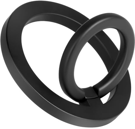 HOTUT Handy Ring Halterung,360 Grad Drehung Magnetische Ringhalterung,Smartphone Fingerhalterung mit Metallring,Verstellbarer Handy Griff für iPhone 16/15/14 Pro Max Plus、iPhone 13/12 Pro Max Mini