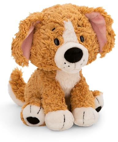 Kuscheltier Hund 20cm - braun - Weiches NICI Plüschtier – niedliches Stofftier zum Kuscheln & Spielen – tolle Geschenkidee für Kinder & Erwachsene | 62136