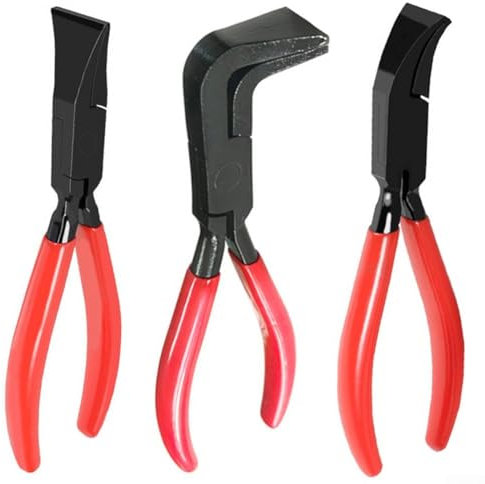 Oniissy Sheet Metal Bender Set - Sheet Metal Tools - Seaming Pliers - Straight 45/90 Degree/Straight Jaw,Folding Pliers Set,for Automotive Work(180°)