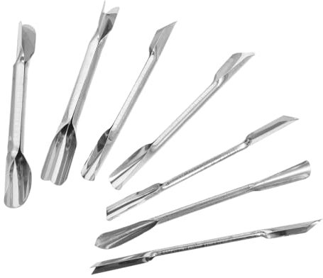 IMIKEYA Utensile Da Cucina in Acciaio Resistente Set 7 Pezzi Doppia Lama Per Intaglio Frutta e Verdura, Strumento Professionale Per Ristoranti, Bar e Uso Domestico