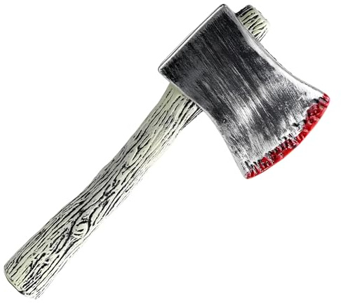 Xinfuquan Hache,Axe Halloween,PU Hache,Accessoire de Costume d'halloween Multifonctionnel De Rôle Adaptés À La Maison Hantée d'halloween Jeux de Fête Hache Réaliste Hache À Décou