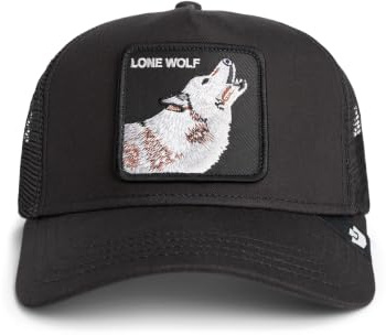 Goorin Bros. Trucker Cap Lone Wolf Void Black Schwarz, Size:OneSize