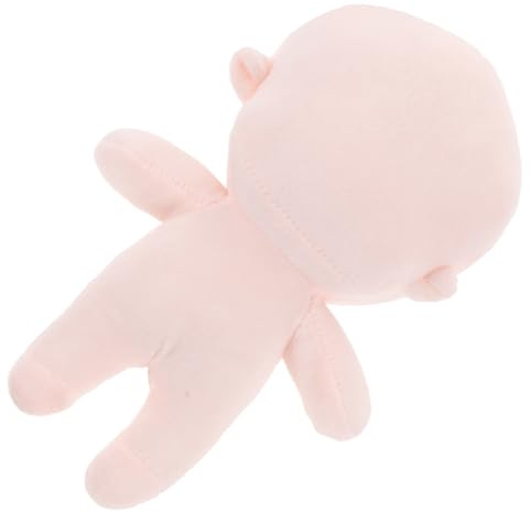 BESPORTBLE Plüschpuppe Unbemalt DIY-stofftierrohling Anziehpuppe Für Junge Mädchen Puppenkörper Zum Bemalen Und Basteln Tragbares Spielzeug Für Kreatives Spielen