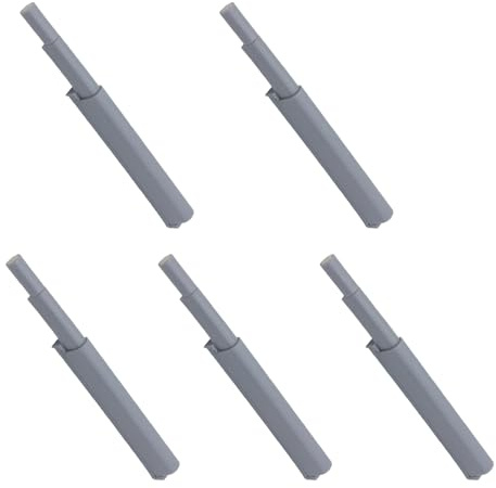 BUGUUYO 5 pezzi Ammortizzatori per Porte e Armadio Grigi Chiusura Silenziosa e Automatica senza Maniglia Compatibili con Vari Tipi di Cerniere per Mobili e Armadi Facili da Installare per