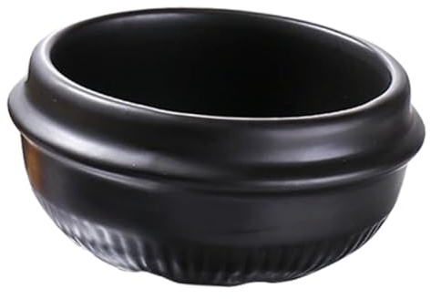 TOVINANNA Korean Style Ceramic Kitchen Cooking Pot Heat Resistant Stewing Pot for Rice Noodles Soup Braised Meals Home and Restaurant Use