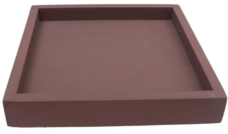 IWOWHERO Dicker Quadratischer Blumentopf-untersetzer aus Kunststoff rutschfeste Auslaufsichere Pflanzenschale für Balkon Innenbereich und Garten Robustes Mehrzweck-pflanzgefäß