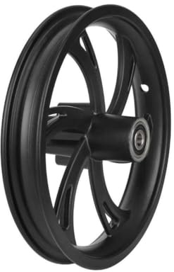 Lawnoval Mozzo ruota anteriore per bicicletta da 12 pollici e 12,5 pollici, in lega di alluminio, leggero, per bici pieghevoli, colore nero