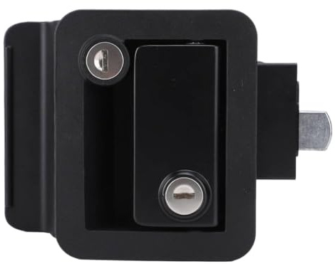 ZCfhoVCsq Serratura per Porta in Zinco per Camper con Interruttore di bloccaggio Posteriore Interno ed Esterno Compatibile con Camper, roulotte da Viaggio, Veicoli da Campeggio