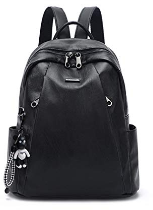 AINUOEY Donna Borse a Zaino Borsa a Zainetto Elegante Tracolla Zaini Firmate Marca Zainetti Antifurto PU pelle 76669 1 pz Nero