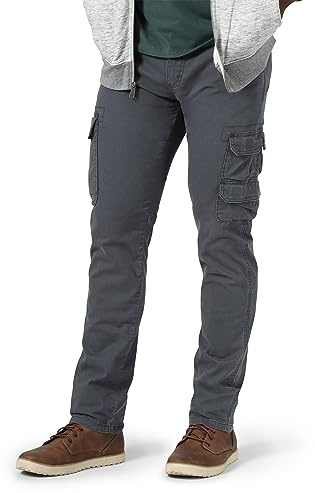 Wrangler Authentics Regular Tapered Cargo Pant Pantaloni, Peltro, 29W x 30L Uomo