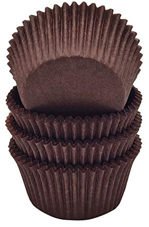 Mombake Premium Kaffee-Fettdichte Cupcake-Liner Muffin-Papier-Backförmchen in Standardgröße, 100 Stück