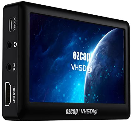 Y&H Videoregistratori AV, Conversione da Audio Video Analogico a Digitale - Digitalizza Registra video da VHS, VCR, AV, RCA, Hi8, Camcorder, Lettori DVD ezcap180
