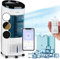 Klarstein Luftkühler mit Wasserkühlung, 4-in-1 Verdunstungskühler, Luftbefeuchter, Ventilator & Luftreiniger, Mobile Klimageräte, Luftkühler mit App-Steuerung & Nachtmodus, Leiser Air Cooler