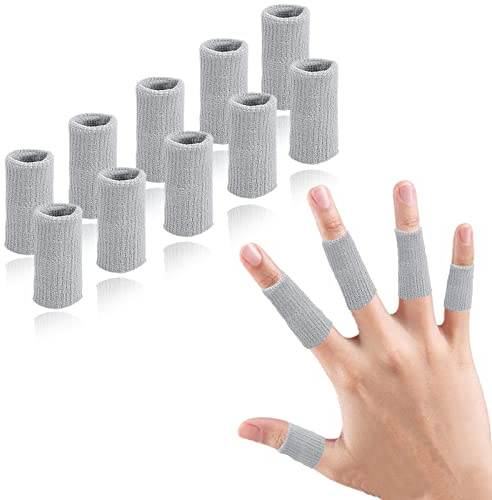 EDNYZAKRN Fingerschutz bei Verletzung, 10 Stück | Fingerverband Fingerbandage Dehnbare Fingerhülle für Trigger Finger Arthritis Schwellung Basketball Fingerschutz