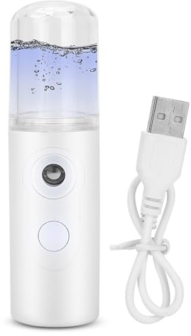 Nano Facial Mister, Tragbarer Mini-Gesichtsnebel, Handlicher Sprüher, Gesichts-Hydrationsspray mit Wiederaufladbarer USB-Funktion für Hautpflege, Wimpernverlängerung, Make-up