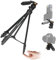 TARION Tripode Camara Reflex Compacto: Tripode para Camara Movil Viaje Tripode Fotografia Ligero con Cabezal de Trípode Desmontable y Pinza para Teléfono Móvil para DSLR Fotografico Video Vlog Stream