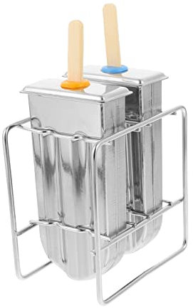 LABRIMP Molde De Paletas De Acero Inoxidable Hacer Helados Casa Con Palitos Para Recetas De Jugos y Frutas