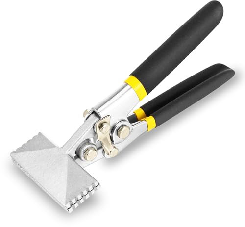 3 Inch Sheet Metal Bender, Hand Seamers Sheet Metal Tools with Ergonomic TPR Handle, Straight Jaw Metal Bending Pliers for Bending, Seaming and Flattening Metal