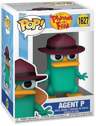Funko POP! Disney: Phineas and Ferb - Agent Perry | Offizielles Cartoon/Animation Merch - Vinyl Sammelfigur als Regal Deko - Geschenkidee zum Geburtstag für Fans und Sammler