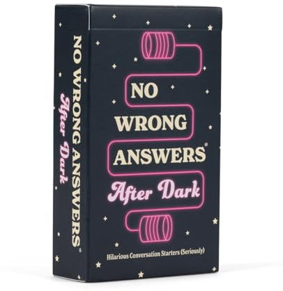 No Wrong Answers After Dark - Hilarious Card Game, Conversation Starter - Fun Activity for Friends, Game or Date Night, Travel, Couples - Great Gift for Parties, Birthdays, Anniversaries