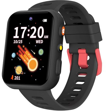 TICTIKY Smart Watch for Kids with 30 Puzzle Games, Dual Cameras, Kids Watches with Video/Music Player, Pedometer, Alarm Clock, Audiobooks, torch, Birthday Gifts Toys for kids Boys Girls 4-10