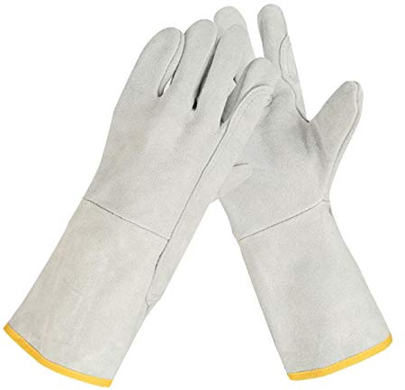 KIAOPU Guantes de Soldadura de Manga Larga for soldadores/jardín, Cocina, Bricolaje y carpintería - Estilo 1