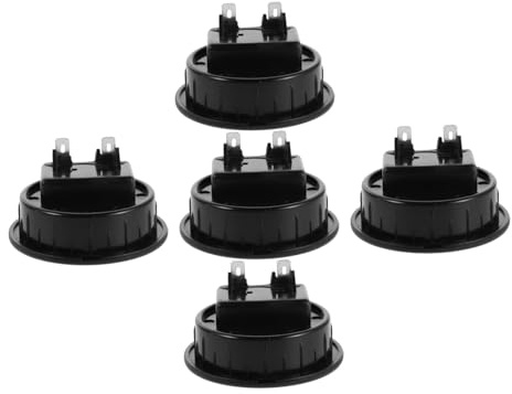Homoyoyo 5pezzi Scatola Terminale Altoparlanti in Metallo Connettori Stereo Per Auto Subwoofer Clip Terminale Rosse e Nere Terminali Cavi Per Autoveicoli Morsetto Di Collegamento Tazza