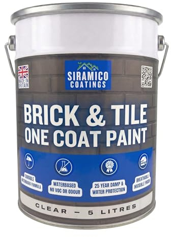 SIRAMICO COATINGS BRICK & TILE PAINT | BLACK - MATT (Black, 5 Litres)