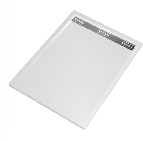 MARWELL Duschtasse 120×90×4 cm Sanitär-Acryl Weiß, inkl. Ablaufgitter