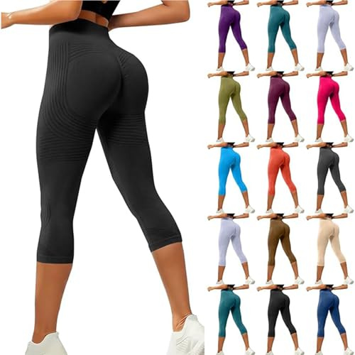 Leggins Anticeluliticos Mujer 3D Deportivos Pantalon Pirata Leggins Cortos Mujer Verano Mallas Deporte Deportiva Pantalones Push Up Reductoras Compresión Lipedema Medias Compresivas Capri