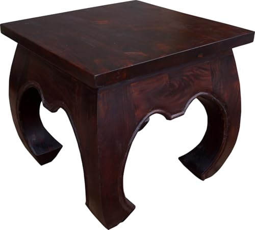 Opiumtisch Bodentisch, Kaffeetisch aus Indien, quadratisch, 45*45 cm