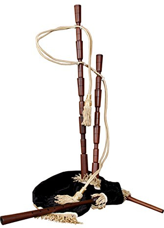 Roosebeck Medieval Sheesham Bagpipe without Mounts with Black Velvet Cover