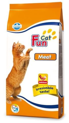 FUN CAT Mit trockenem Fleisch 20 kg CAT- - Katzen Trockenfutter Kroketten