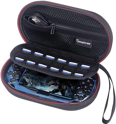 Smatree Étui de Transport Compatible pour PS Vita 1000, PSV 2000, PSP 3000 avec Couvercle (Console, Accessoires et Couvercle Non Inclus) , Coque pour PS Vita