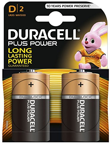 DURACELL Batteries D - 2PK