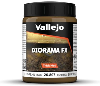 Vallejo Diorama FX Acrylic Paint, 200 ml for Realistic Terrain Textures, Simulates Soil, Snow, Water, and Mud for Model Making