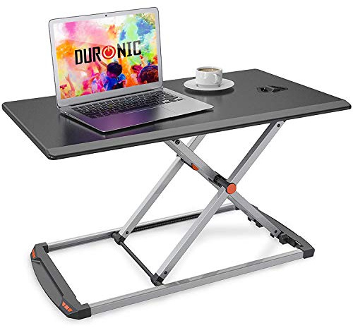 Duronic DM05D11BK Computertisch, Workstation 74 x 43cm, Schreibtischaufsatz