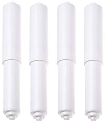 4 x Toilettenpapierhalter, Kunststoff-Toilettenpapierrollenhalter, Einsatz im Badezimmer, WC-rollenroller, federbelastet