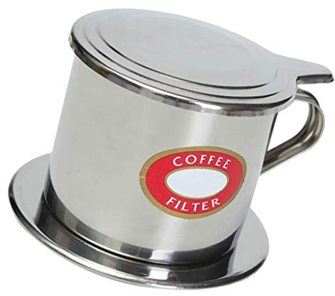Inzopo Filtro da caffè vietnamita in acciaio inox, set di filtri da caffè vietnamita, macchina da caffèpressa vietnamita, per versare sopra il gocciolatore, macchina da caffè a goccia lenta, per