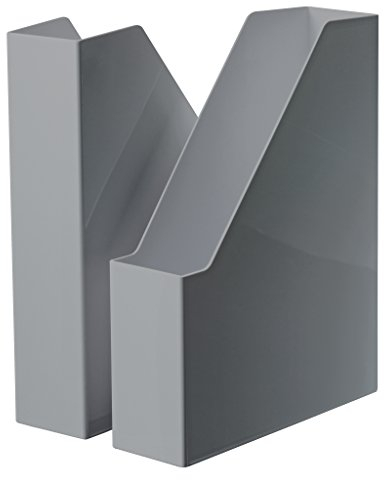 HAN i-Line 16501-191 - Portariviste e cartelline in formato A4/C4, 2 pezzi, colore: Grigio scuro