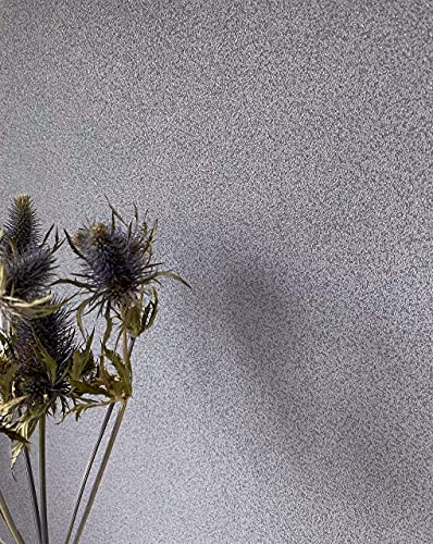 Newroom Tapete Grau Vliestapete Glitzer - Unitapete Uni Einfarbig Struktur Modern inkl. Tapezier-Ratgeber