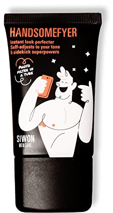 SIWON | Handsomefyer | Crema facial hidratante para hombre todo en uno con efecto buena cara - 30ml | Crema muy ligera para el cuidado facial masculino. Crema cara hombre. Tratamiento skincare chicos
