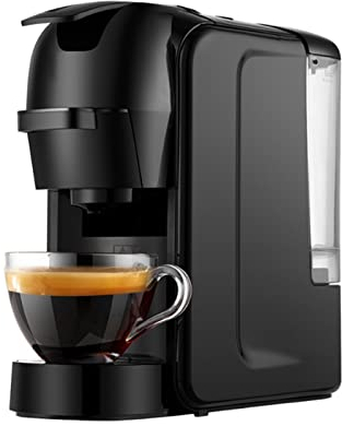 DieffematicKF Coffee Machines Capsule Coffee Machine Home Automatic Small Espresso Machine Office Beverage Machine Small/Large Cup (Size : 4-6 cups, Color : B_UK)