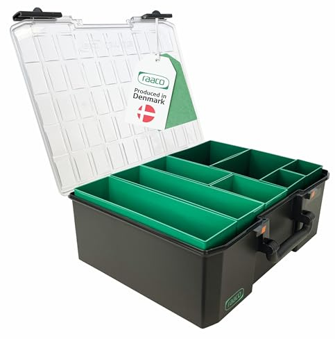 Raaco CarryLite 150 5x10-8 caja organizadora, 8 compartimentos, módulo