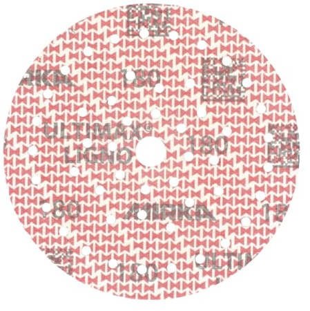 Mirka Ultimax Ligno Ø 150mm Disques abrasifs autoagrippant Multifit/grain 180/100 pièces/Multi-trous/pour poncer les surfaces en bois